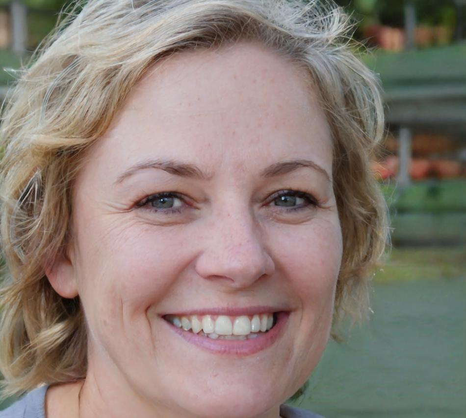 Professional woman reviewing analytics software